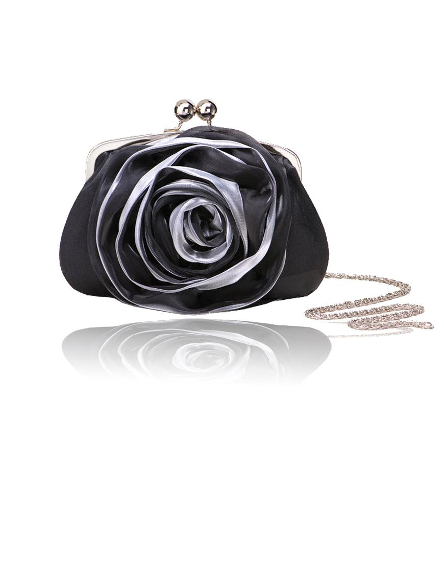 Two-tone rose clutch