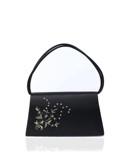 Floral embroidered mini bag