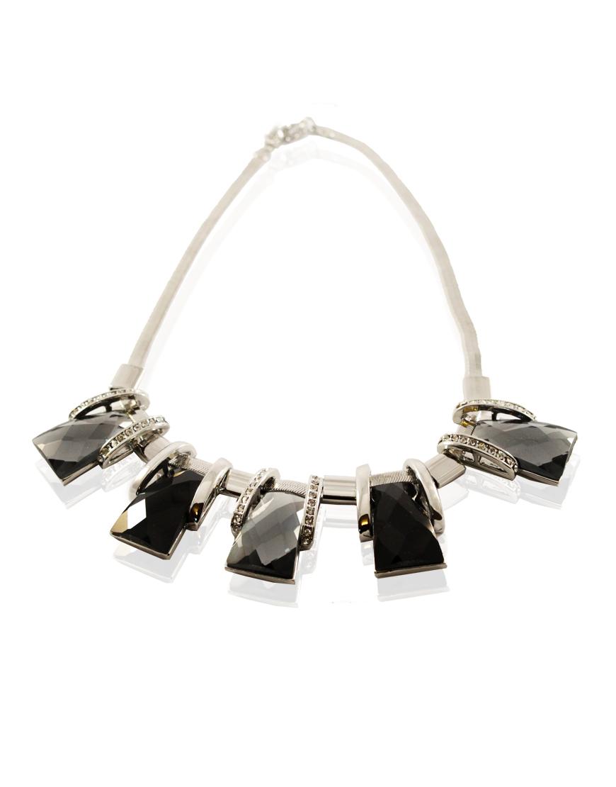 Diamante-embellished necklace