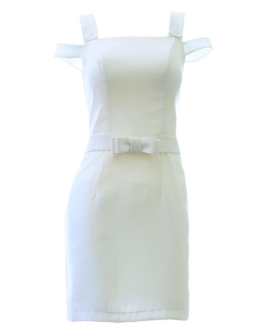 Bow-waist mini dress