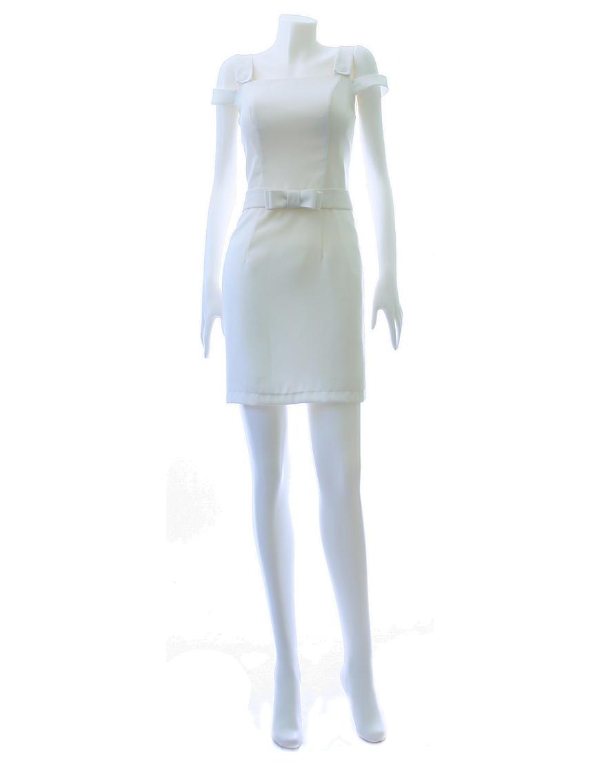 Bow-waist mini dress