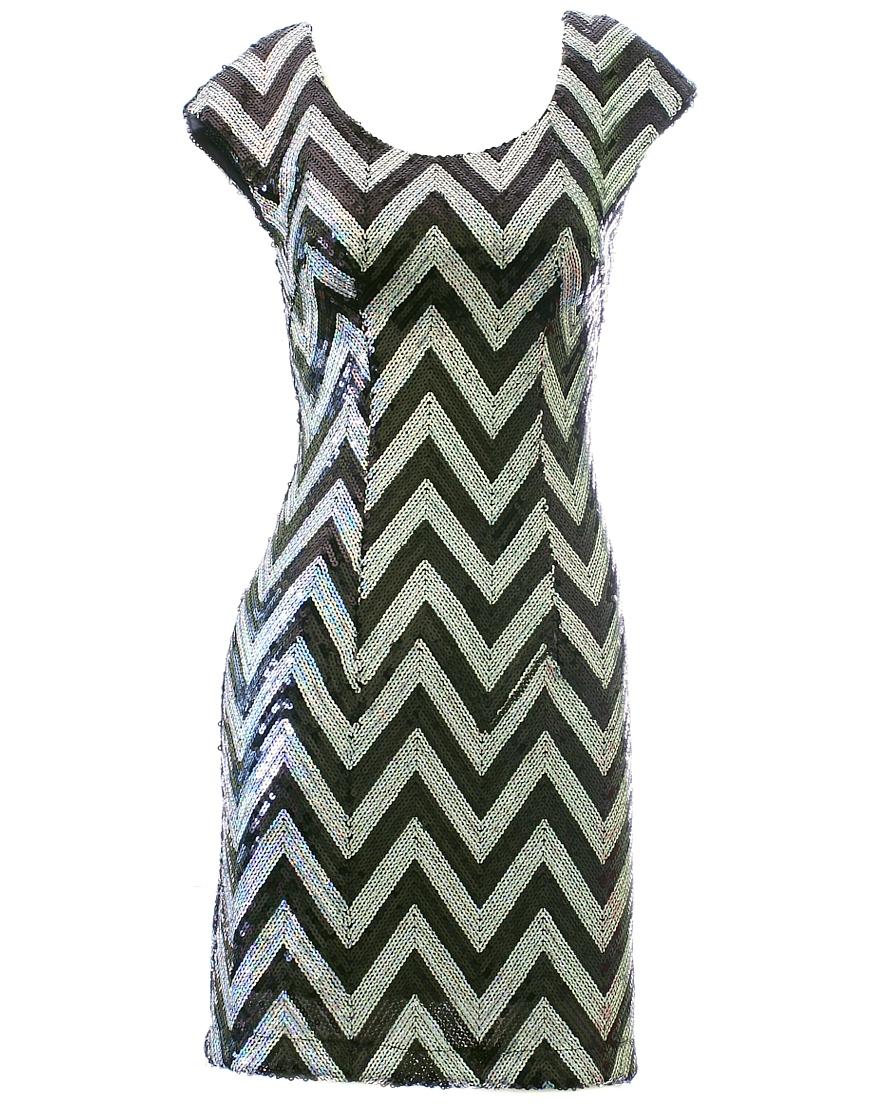 Sequin embroidered shift dress