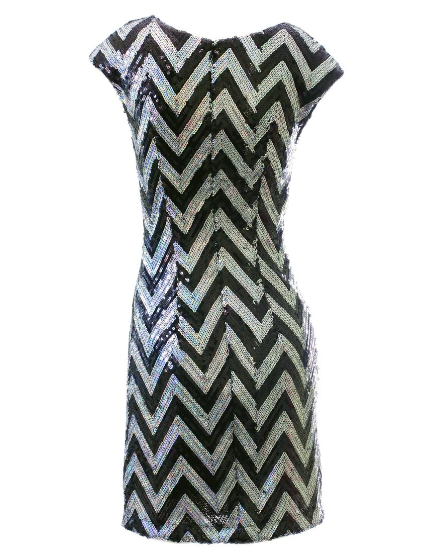 Sequin embroidered shift dress