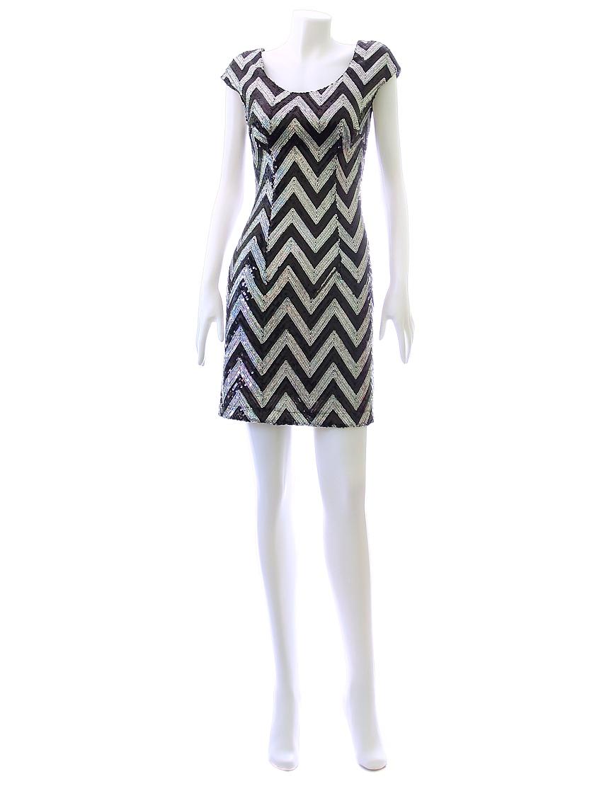 Sequin embroidered shift dress