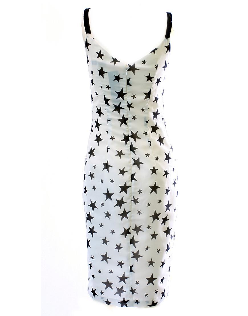 Star print lace bustier dress (new fabric)