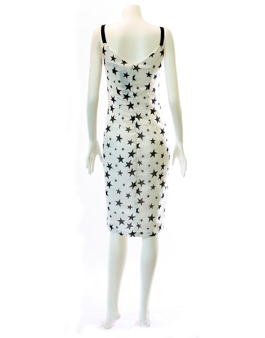 Star print lace bustier dress (new fabric)