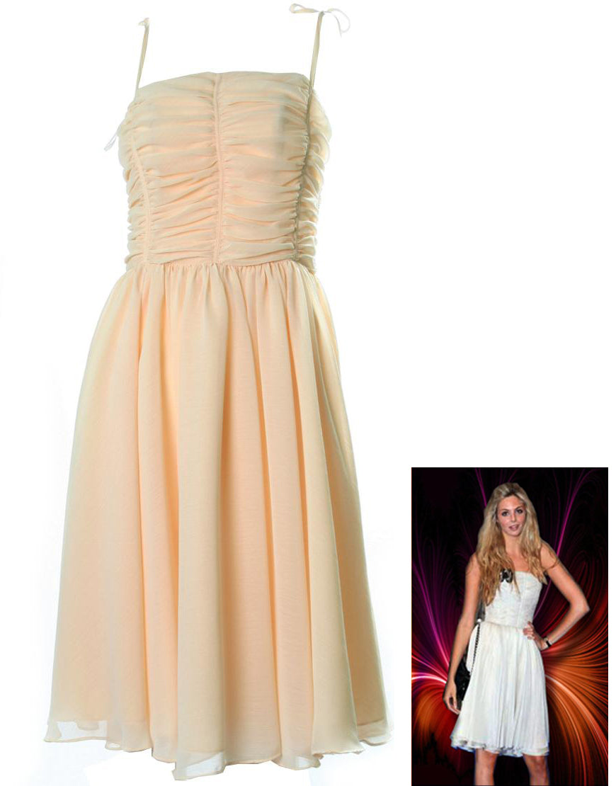 Bustier draped dress