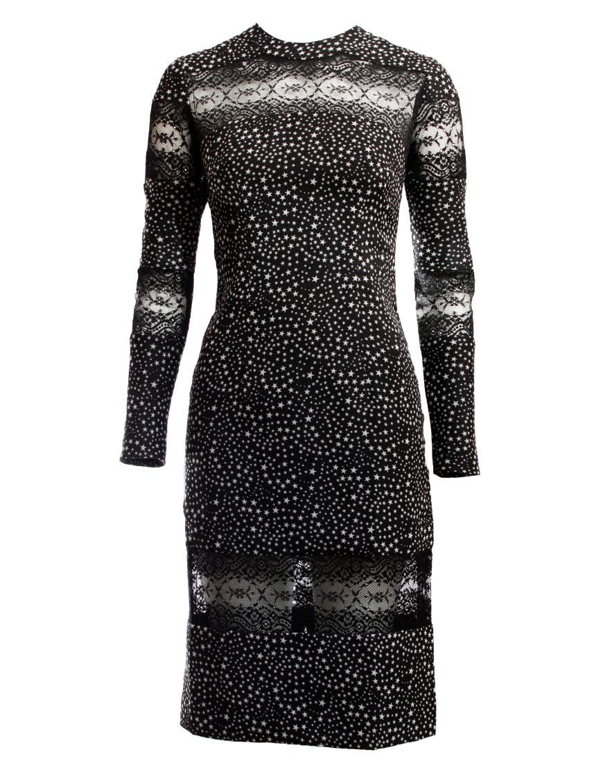 Star print dress style Lily Allen in ELLE magazine (small stars)