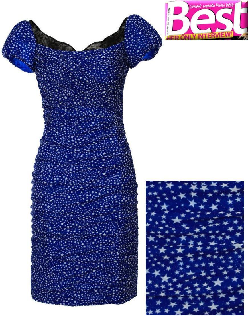Star print puffball as worn by Kristina Rihanoff Strictly Come Dancing