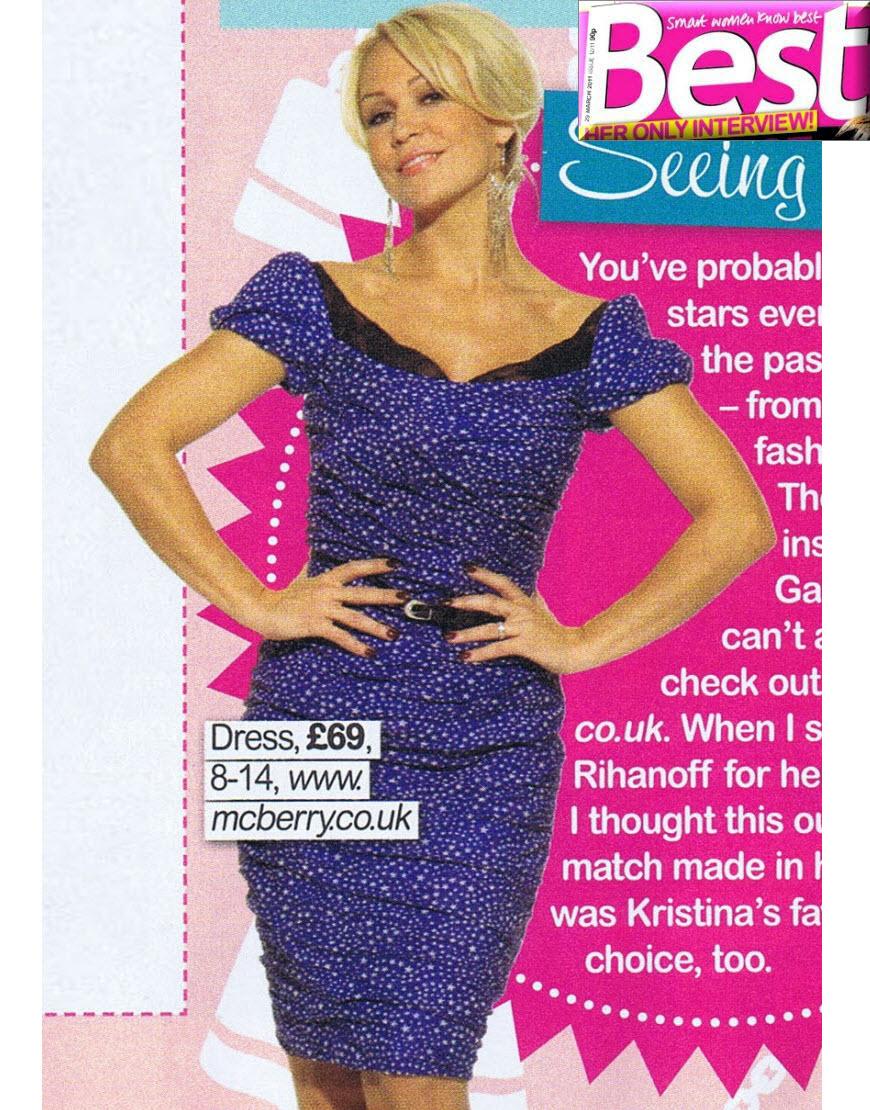 Star print puffball as worn by Kristina Rihanoff Strictly Come Dancing