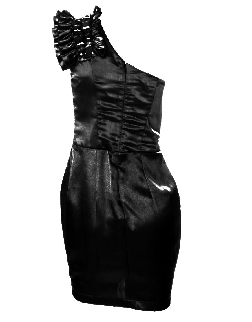 One shoulder embellished dress