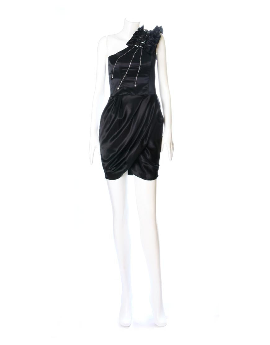 One shoulder embellished dress