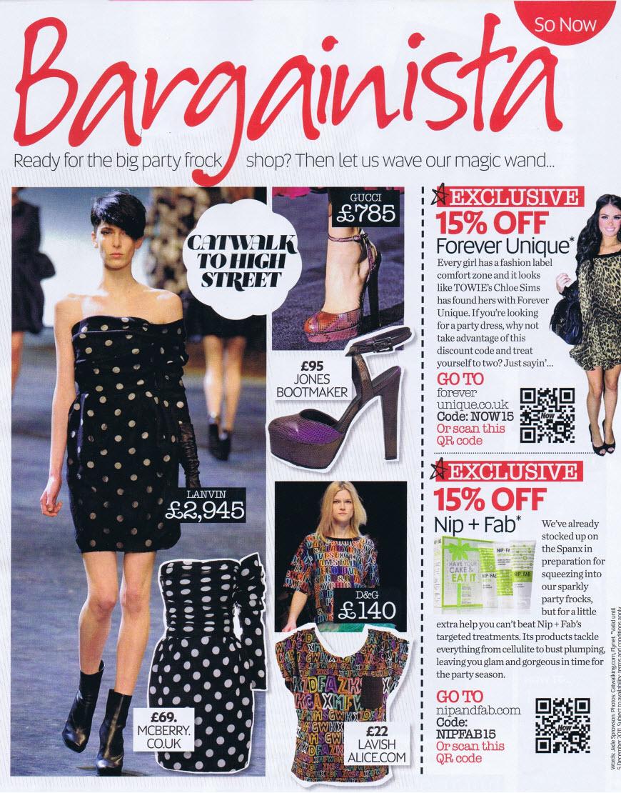 Polka dot one sleeve draped dress as aired on ITV This Morning, featured in Grazia magazine