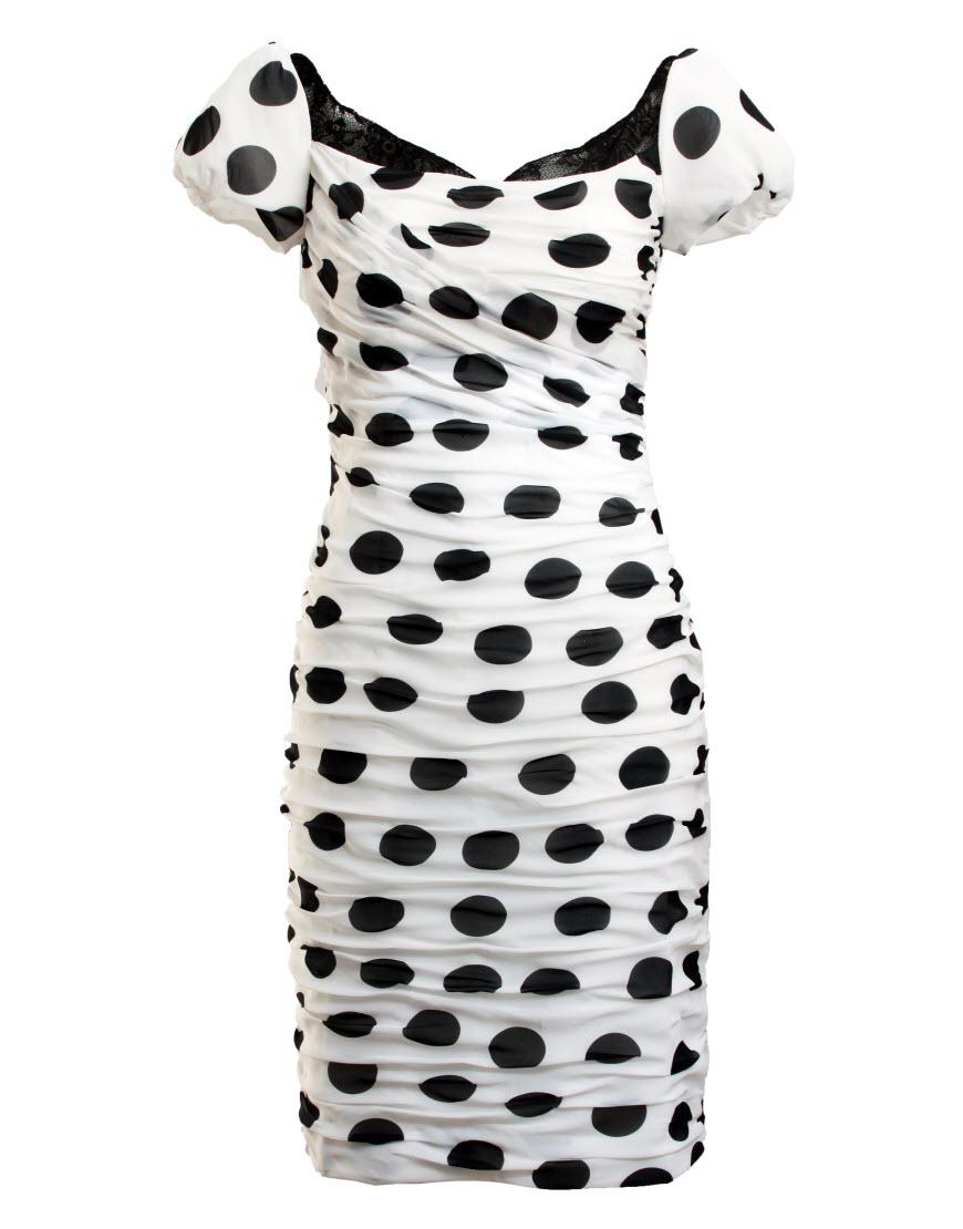 Polka dot puff ball dress as worn by Lydia Bright