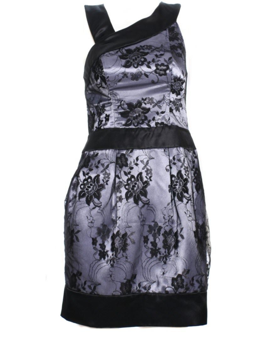 Lace Panel Mini Dress