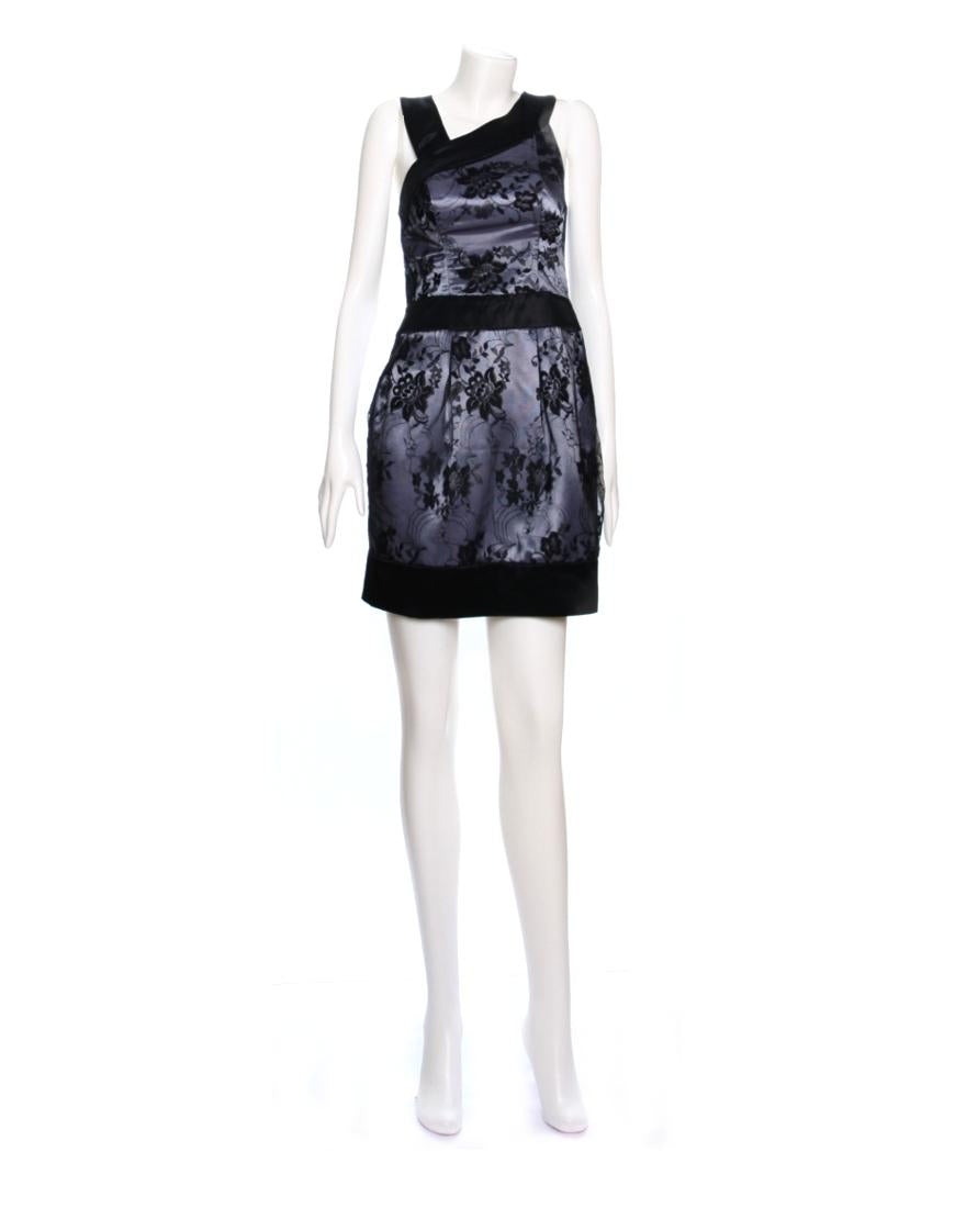 Lace Panel Mini Dress