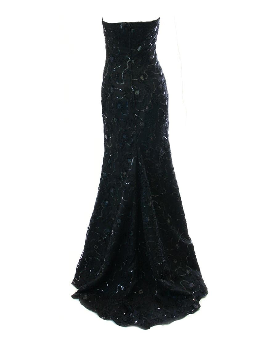 Ball gown floral Sequinned detail dress