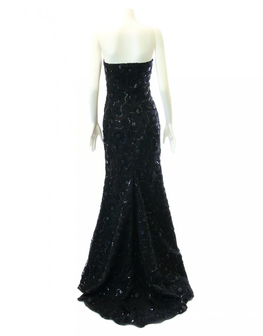 Ball gown floral Sequinned detail dress