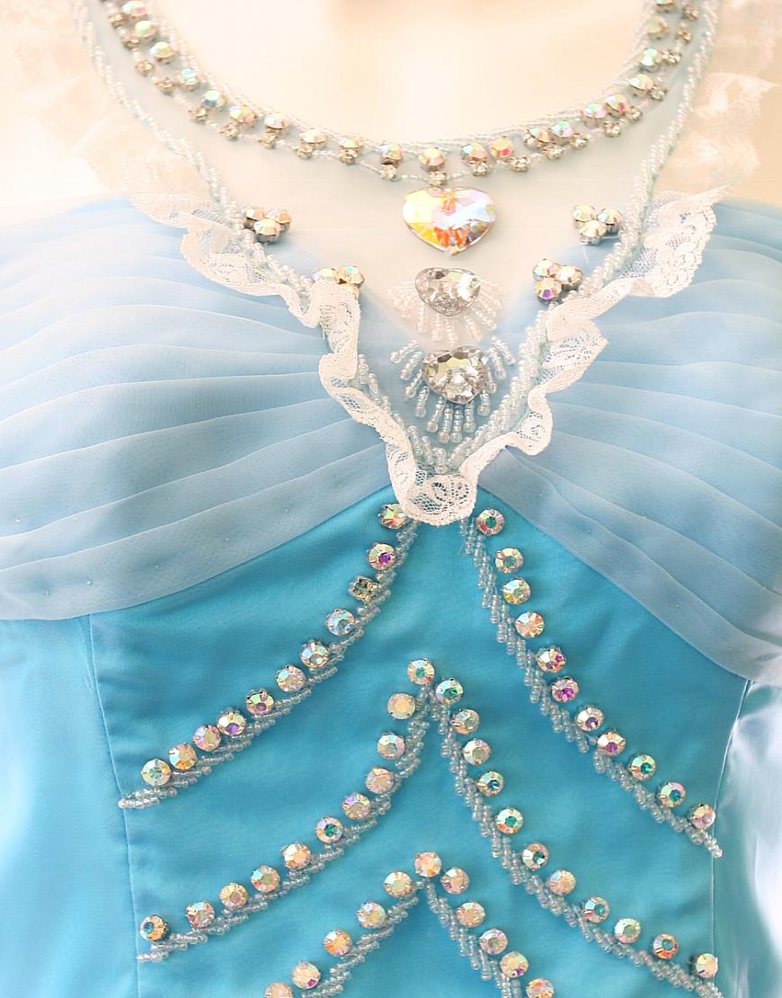 Diamante top organza Tiered Dresses