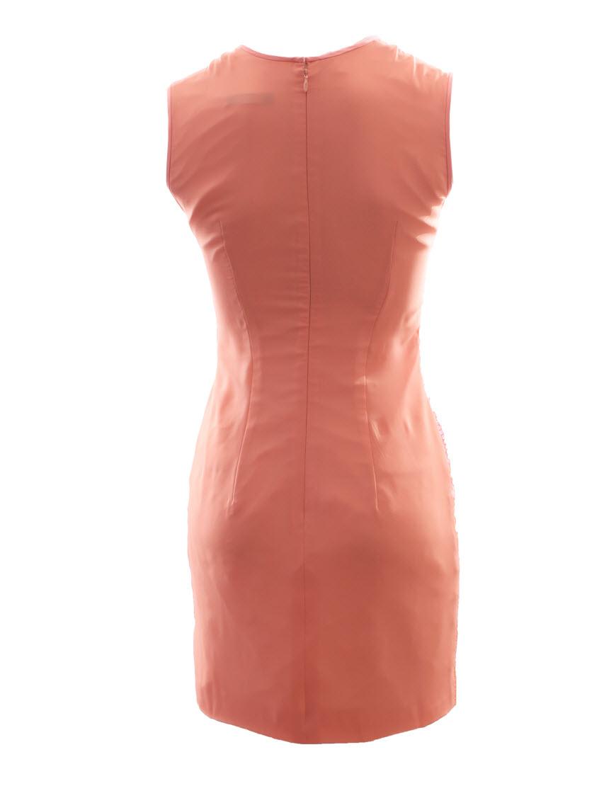 Velvet sequin detail cocktail dress in Beige