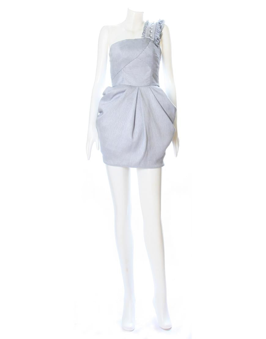 Embellished Detachable Shoulder strap dress