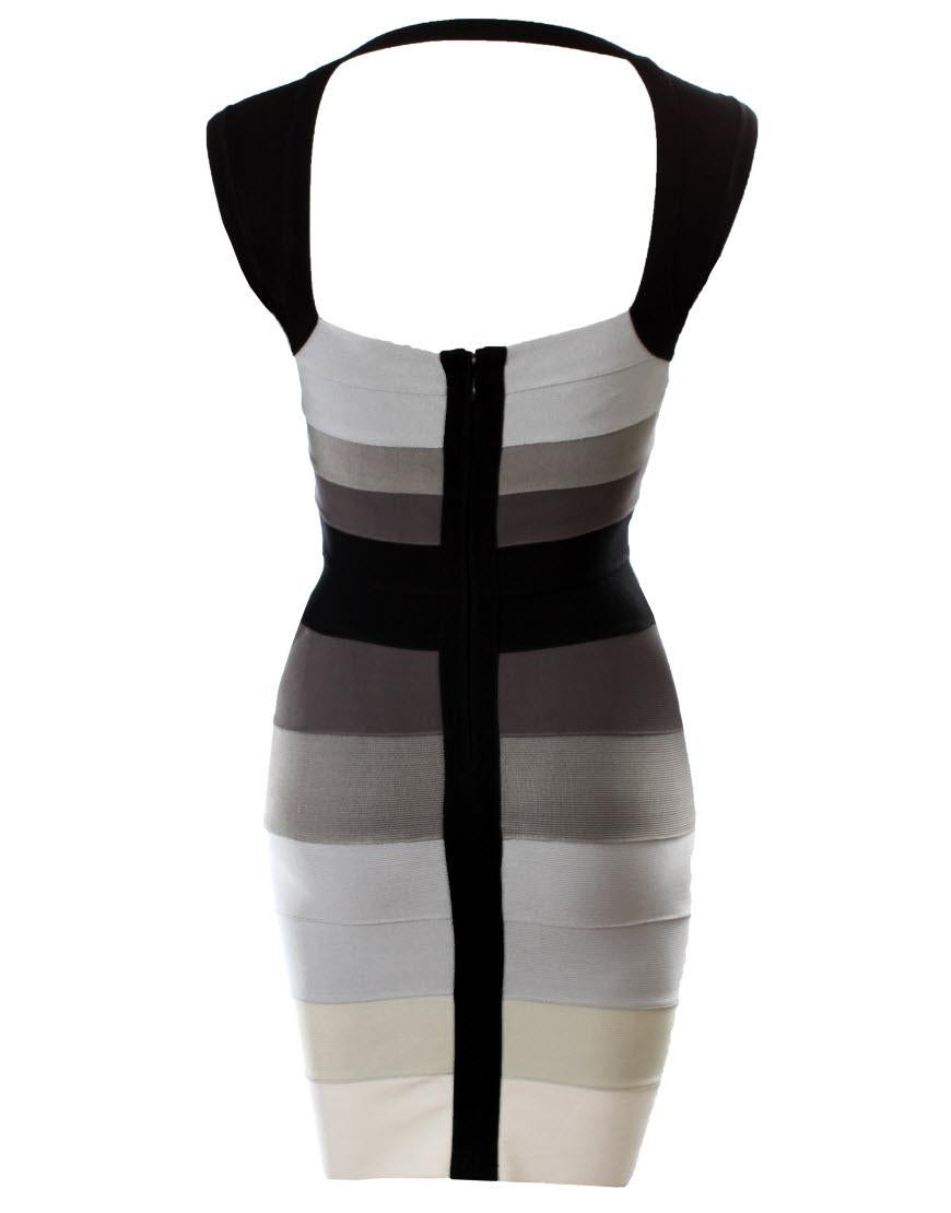 Ombre red bandage dress style Lucy Mecklenburgh