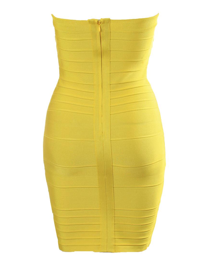 Kim strapless bandage dress