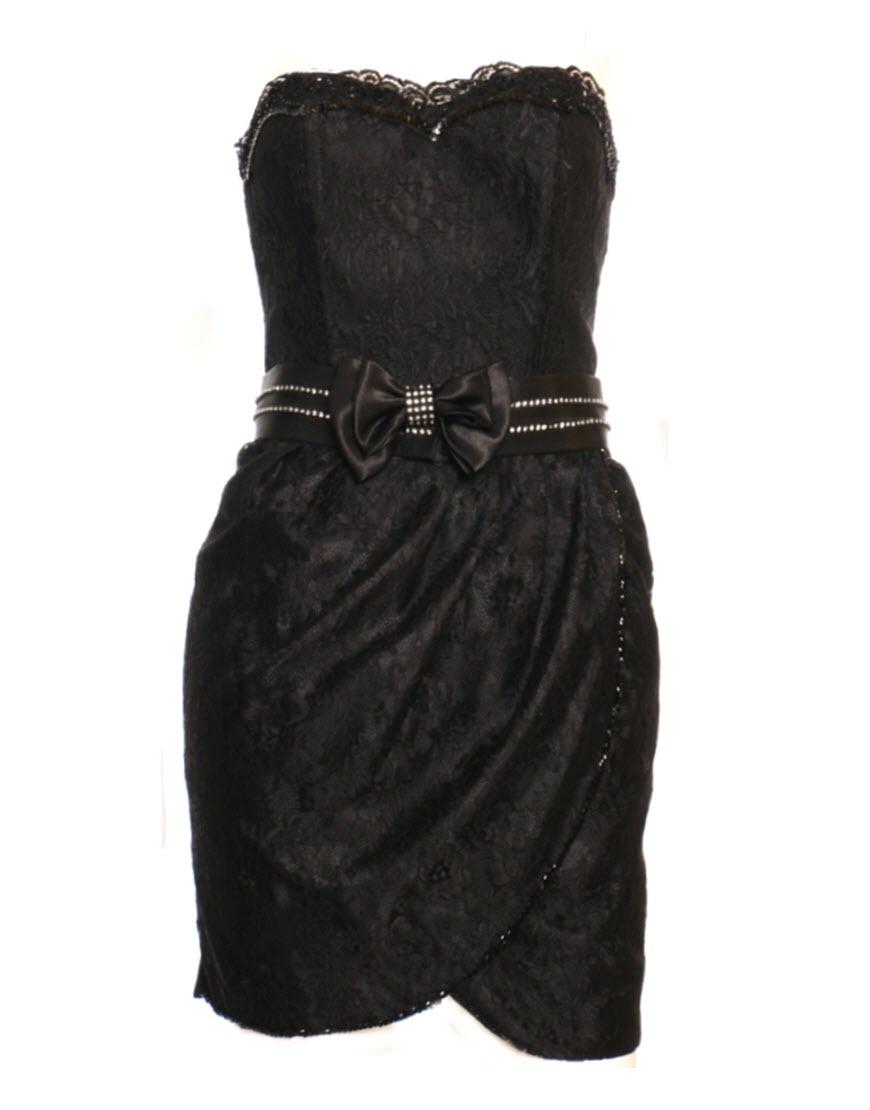 Lace Panel Draped Dress