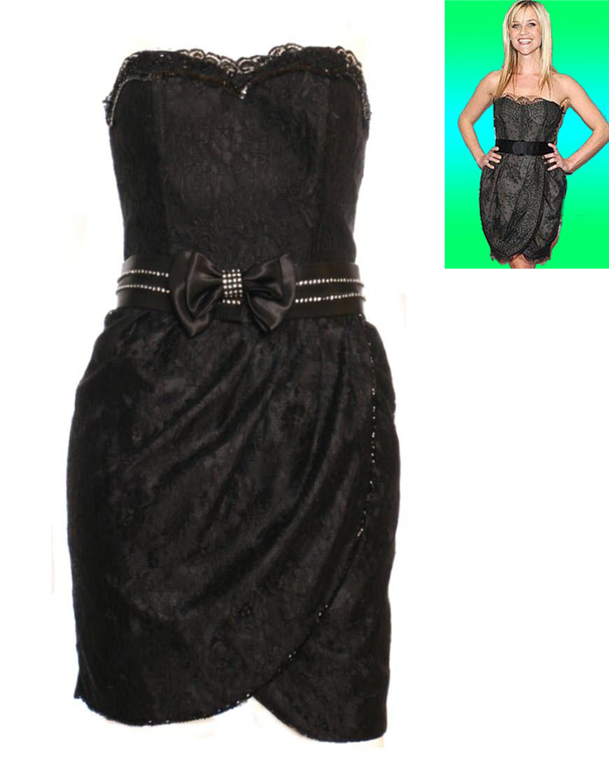 Lace Panel Draped Dress