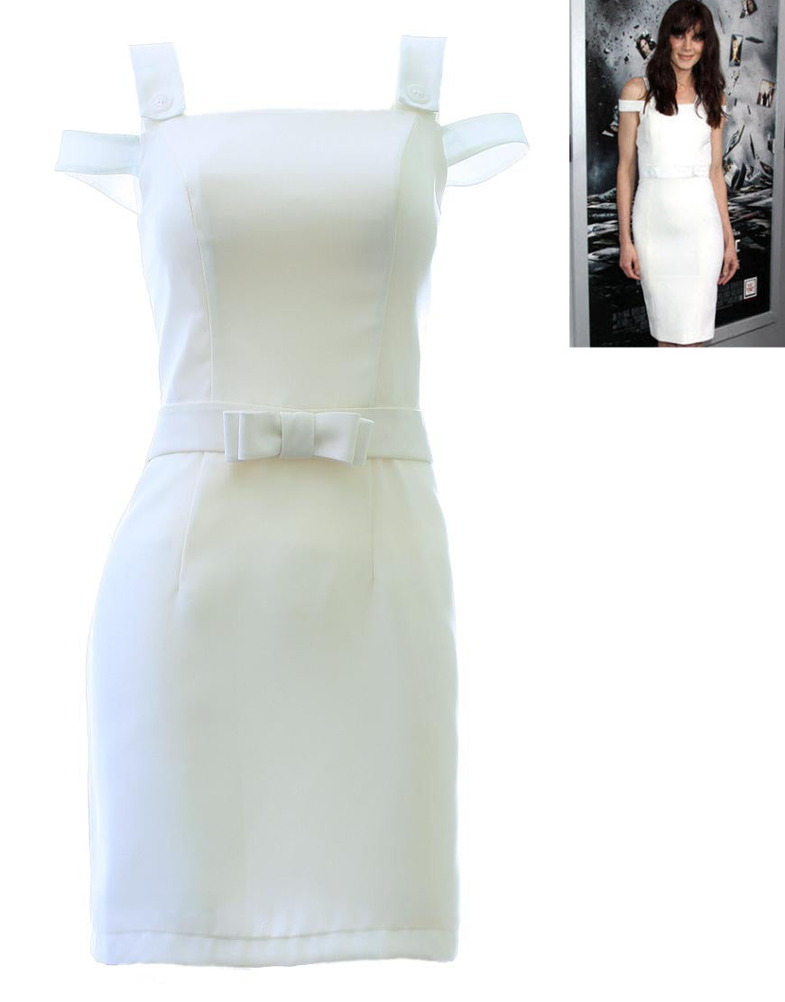 Bow-waist mini dress