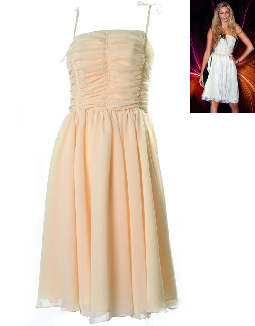 Draped bustier dress