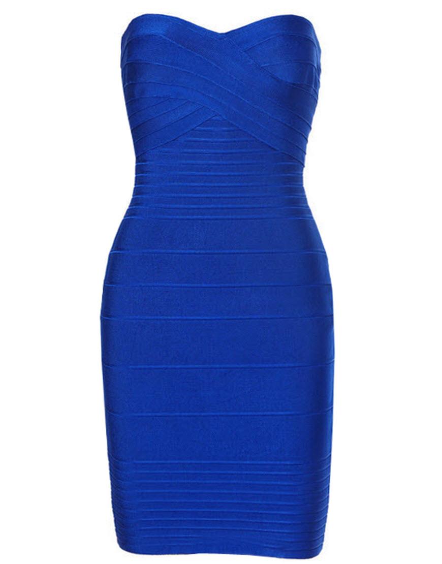 Strapless bandage dress style Lady Gaga