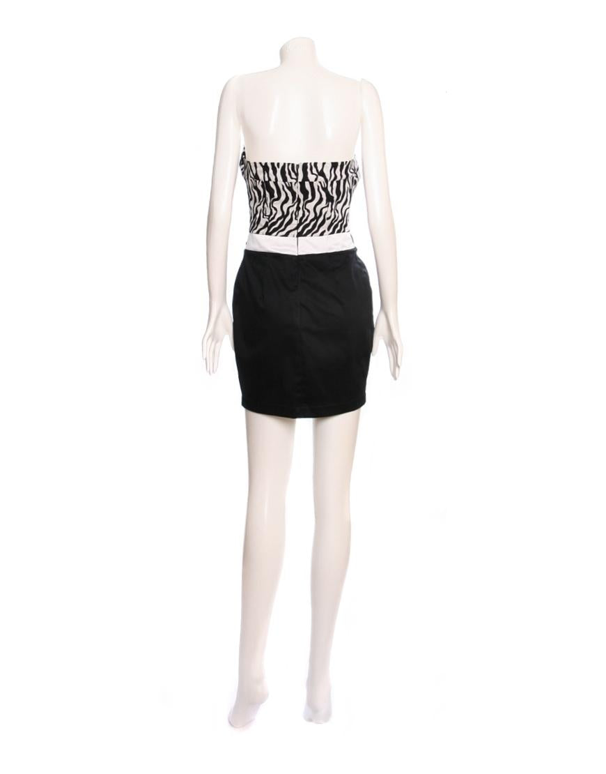 Embellished animal printed dress