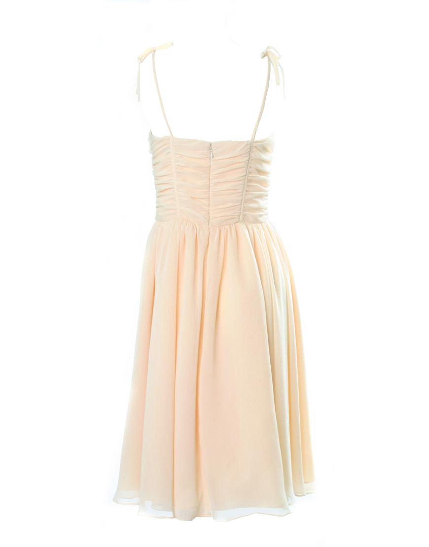 Draped bustier dress