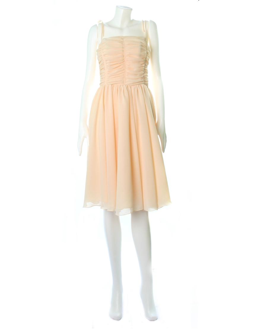 Draped bustier dress