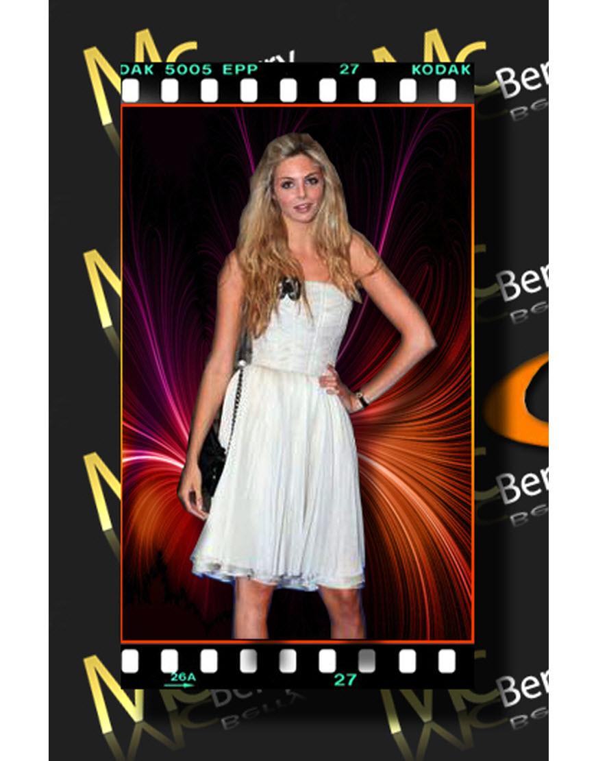 Draped bustier dress