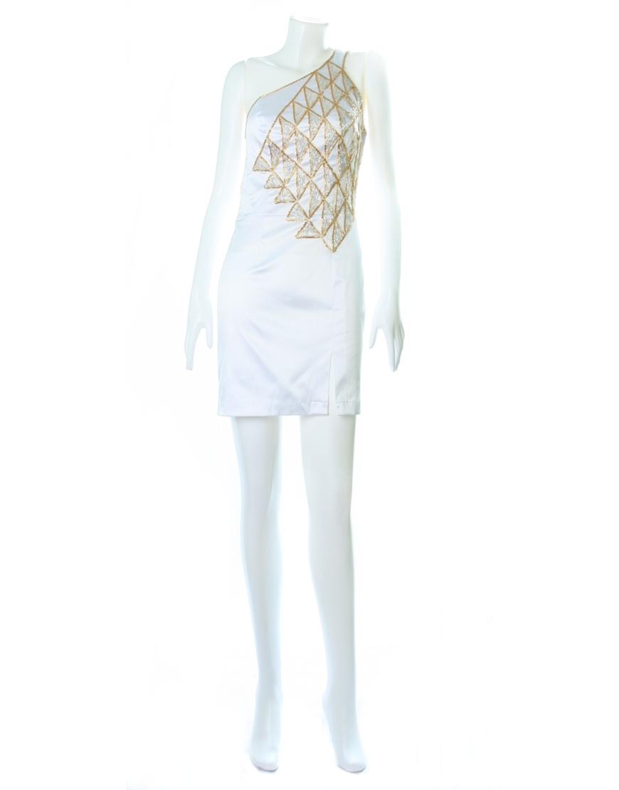 Triangular beads patterning Dress
