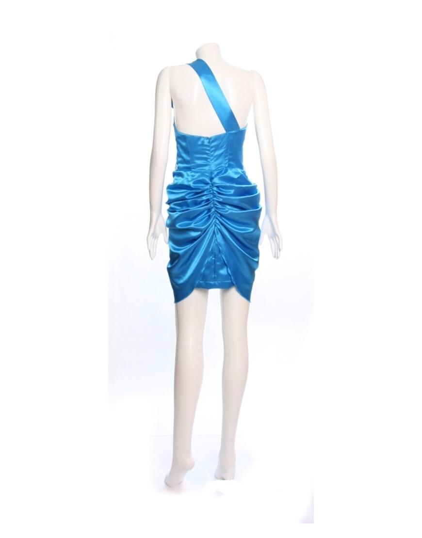 One Shoulder Lace-Detailed & Draped dress