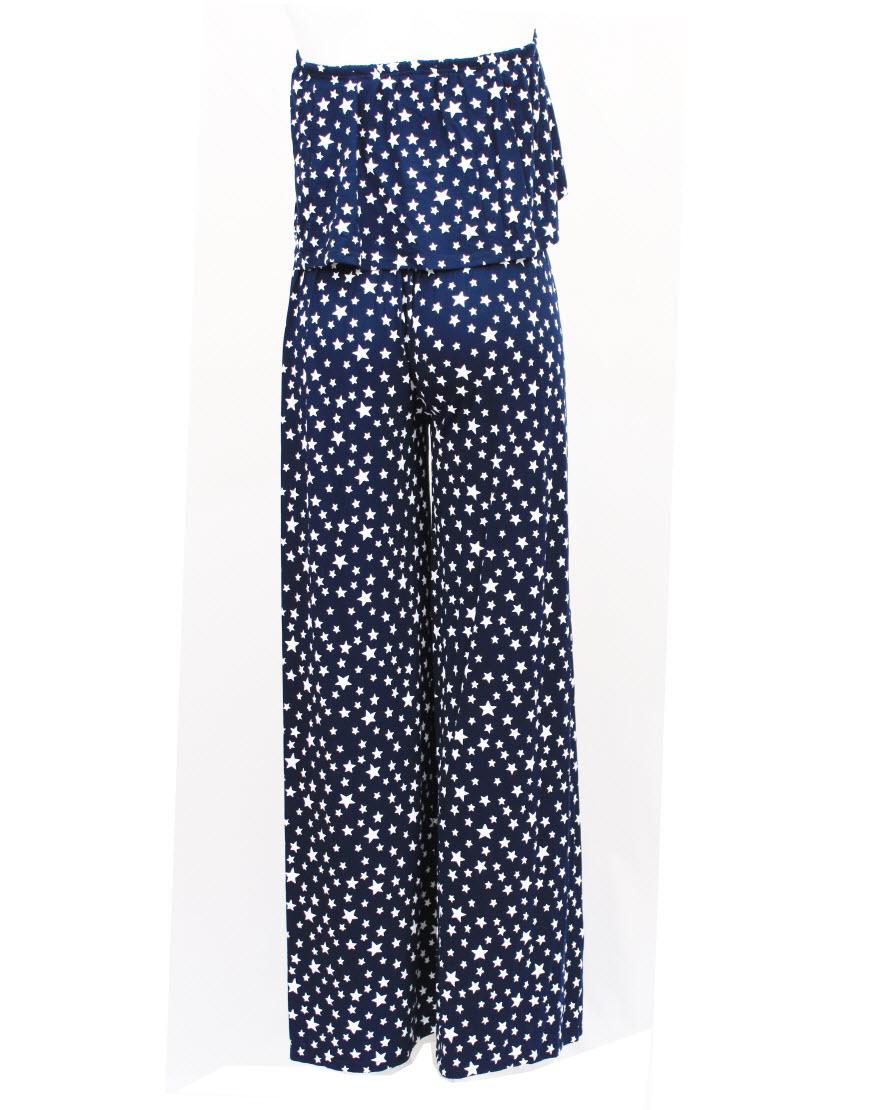 Star print jumpsuit in Navy