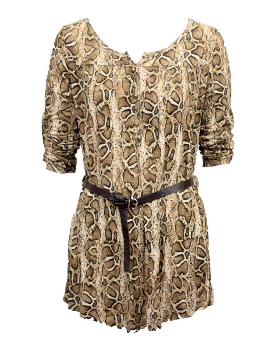 Snakeskin print dress style Kate Moss