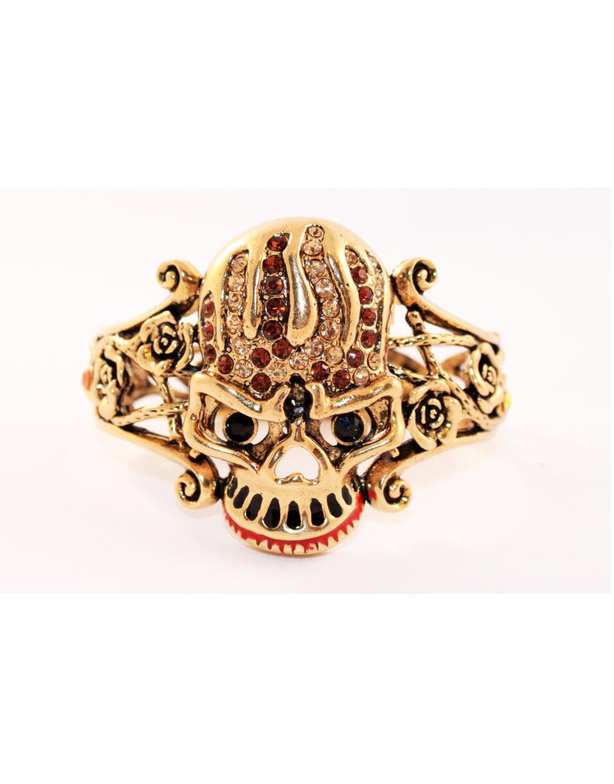 Skull bracelet in gold