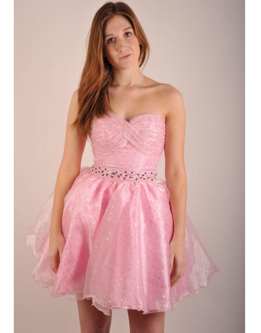 Sequin chiffon bustier drape dress