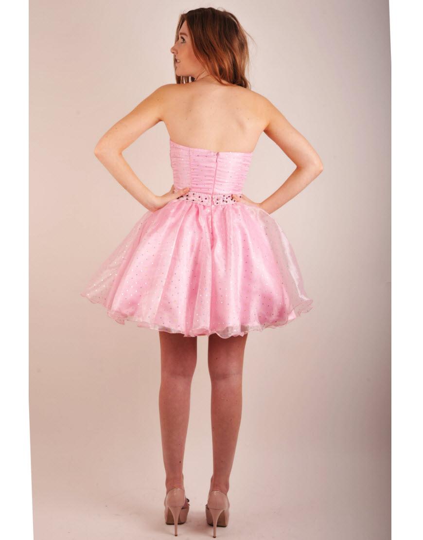 Sequin chiffon bustier drape dress