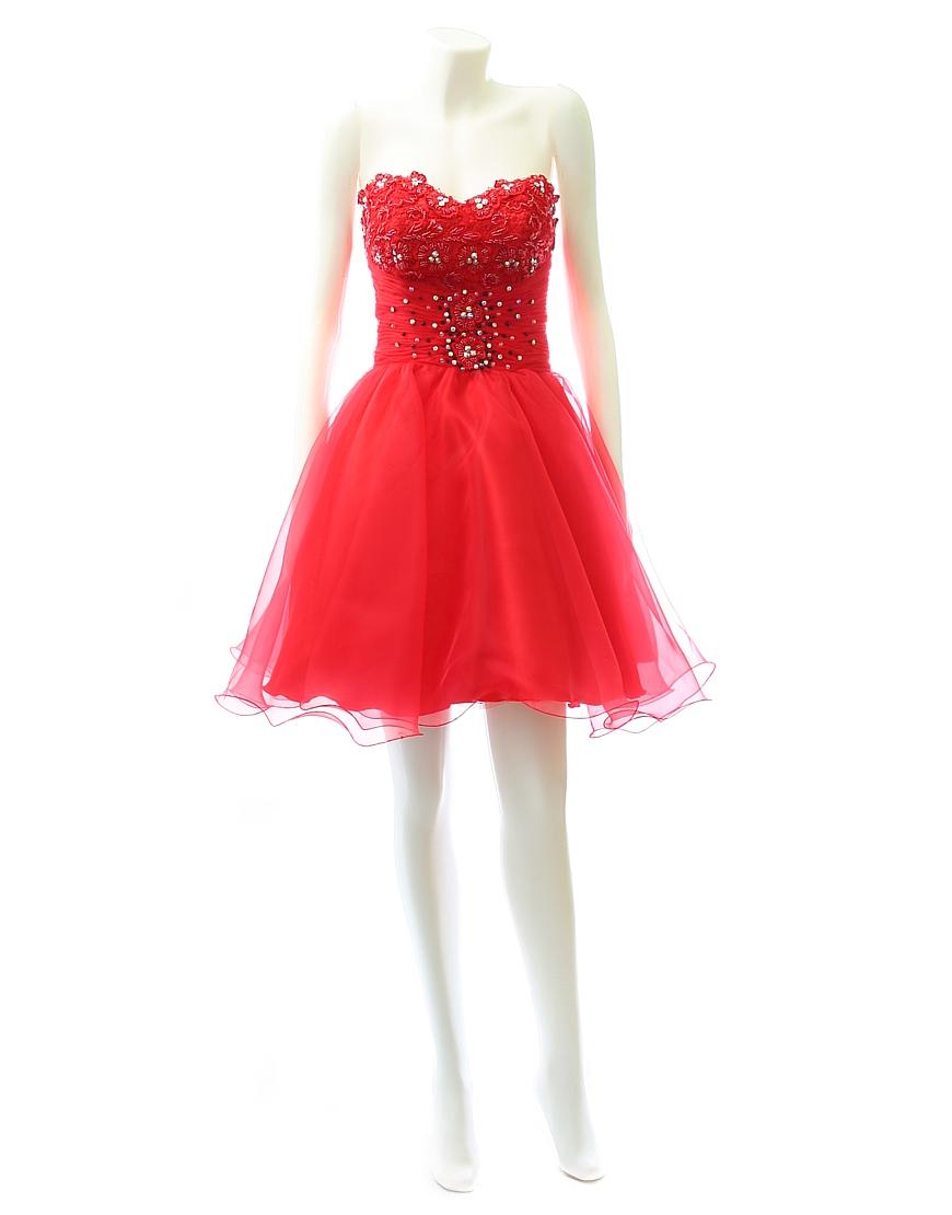 Lace overliad crystal & beads embellished prom dress