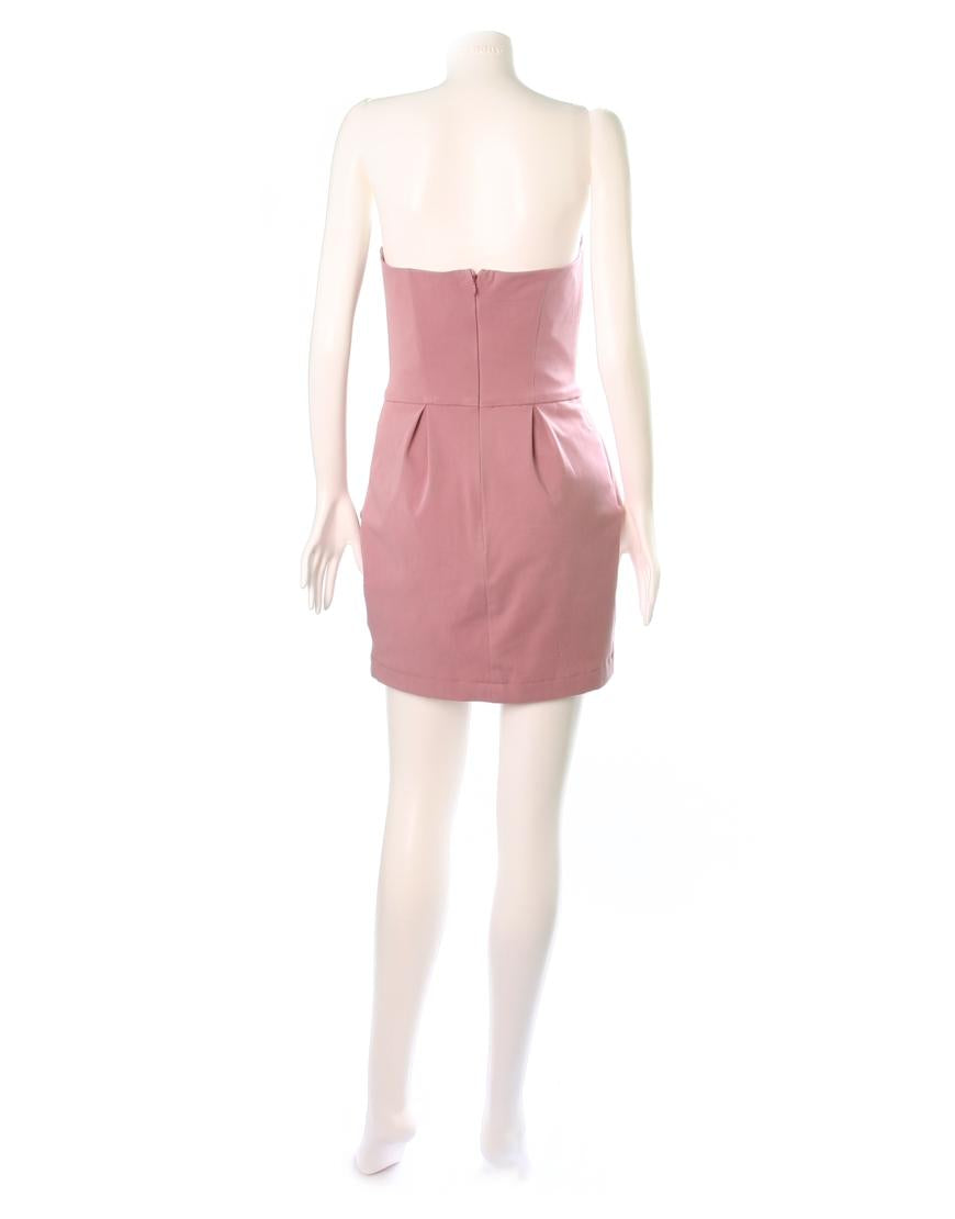 Corset wrapped over mini dress