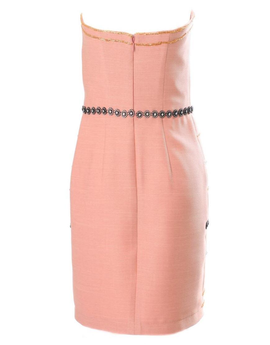 Crystal and jewel embellished mini dress