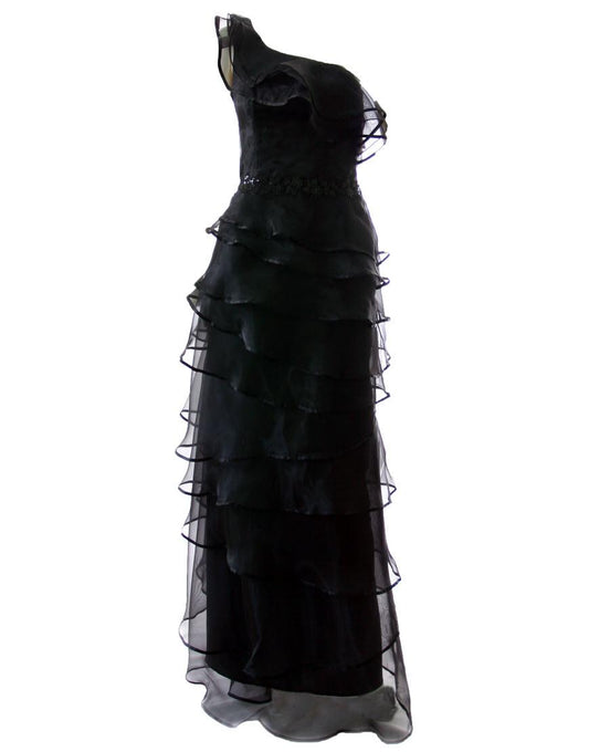 Waist embellished organza dress