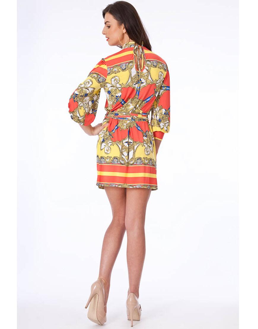 Scarf Print Dress Style D&G