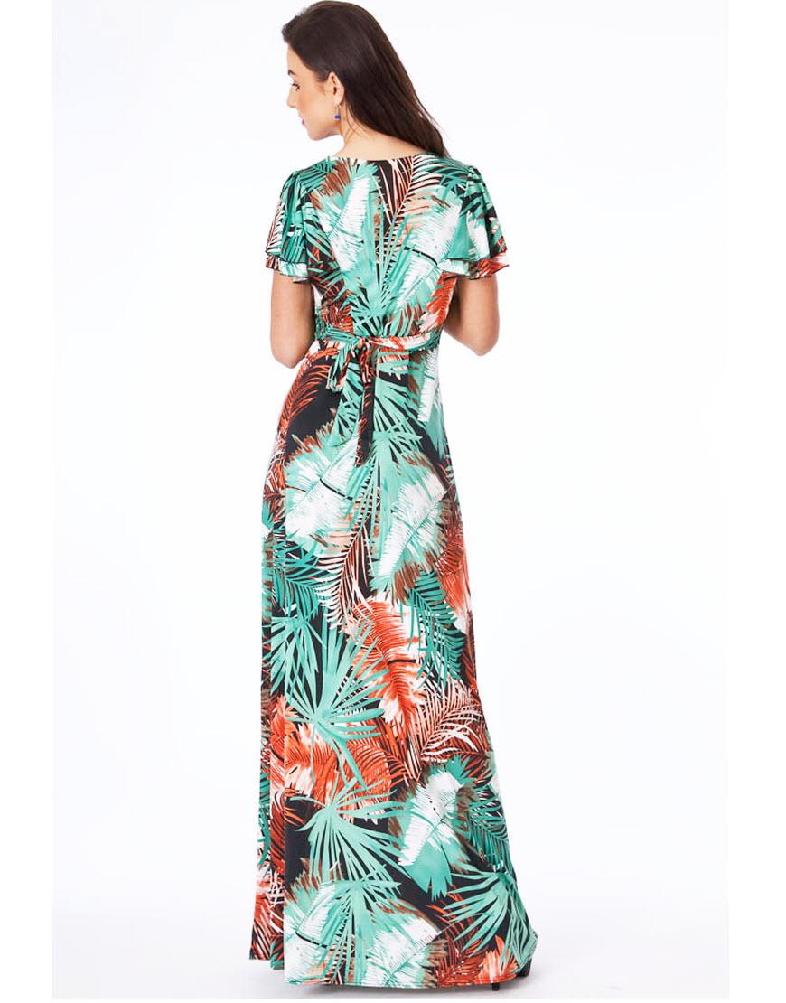 Tropical maxi dress