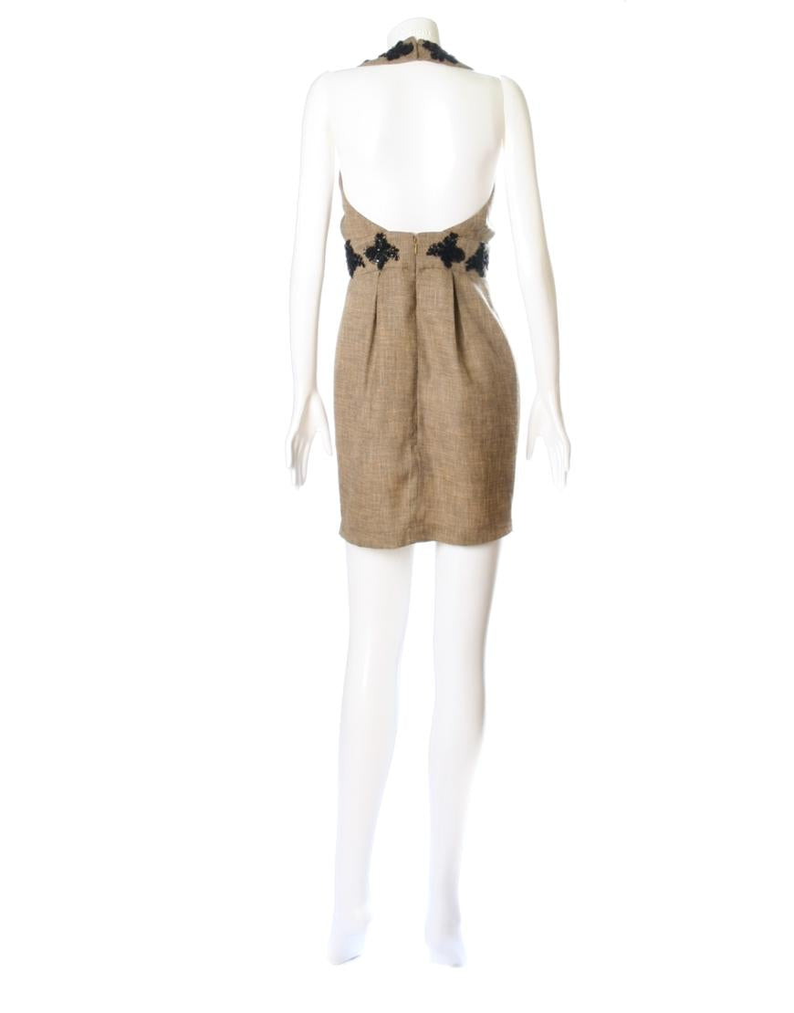 Lace-Detailed Front Cutout Mini Dress